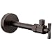Delta Faucet 1/2" x 3/8" Angled Supply Stop Valve with Traditional Handle Oil Rubbed Bronze, Water Shut Off Valve, Brass Shut Off Valve, 1/4 Turn Shut Off Valve, Venetian Bronze DT022203-RB