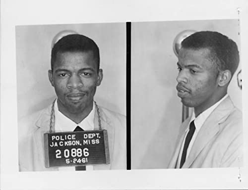 Photo de John Lewis Mugshot 1961 impression d'art haut de gamme au format portrait de collection