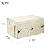 AOKJOY Car Trunk Organizer with Lid Car Storage Organizer Collapsible Multi Compartment Car Organizerwith shoe bag for SUV(Beige)