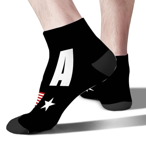 USA Patriotic American Flag July 4th Low Cut Socks 4th Of July Short Sock Boy Athletic Crew Sock Humor Sock3