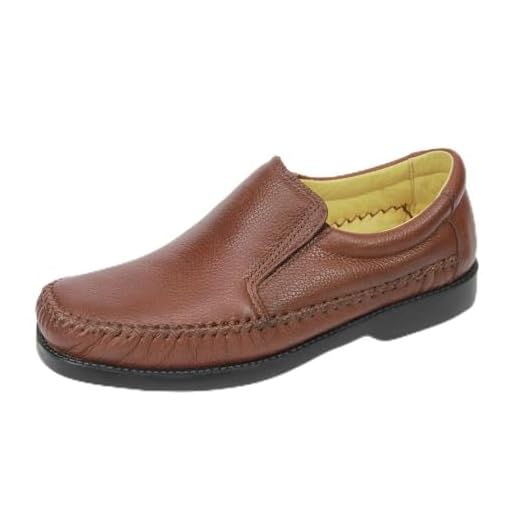 sapatilha super confort masculina em legitimo couro bovino, solado de borracha, modelo 165 cla (36, floater chocolate)