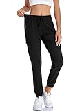 Women's Lightweight Cargo Joggers Quick Dry Hiking Pants UPF50+ Athletic Workout Casual Outdoor...