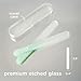 Olababy Glass Nail File for Newborns & Infants 2pk (Mint) | Safe Glass Fingernail Filer with Travel Case