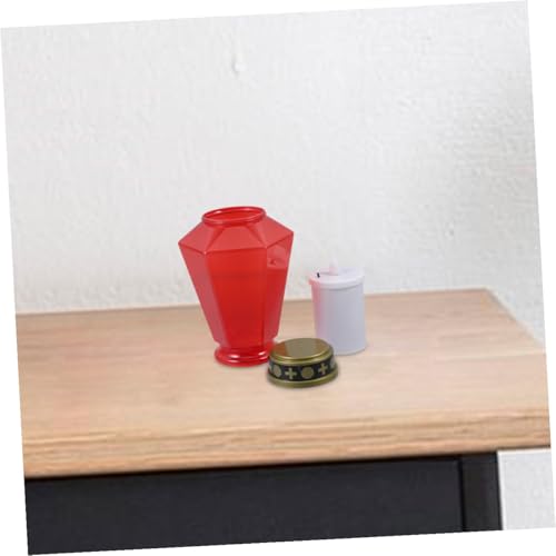 Velas led hexagonales de cementerio y jardín para decoración religiosa sin batería, pack de 2 6