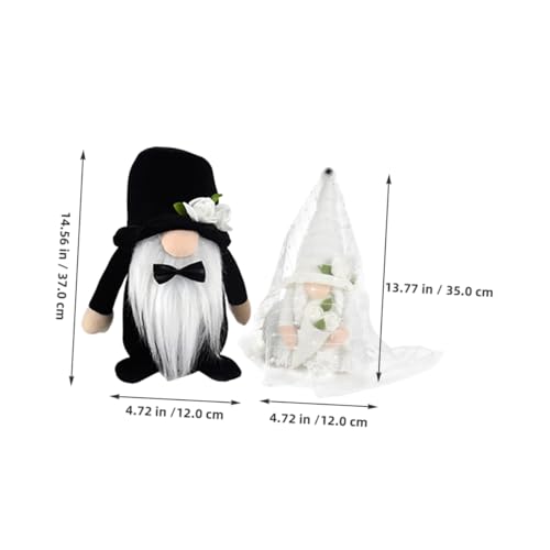Gnomes en peluche en coton PP ornement de qualite pour table de mariage