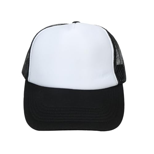 Image of TZ Promise Men Women Foam Trucker Hat Mesh Cap Solid Colors Lightweight with Adjustable Snapback Collection