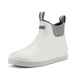 CKWLXQY Men's Deck Boots, Waterproof Ankle Rain Boots Men Anti-Slip Traction, Outdoor Rubber Fishing Garden Boots High-Performance Shoes for Farming