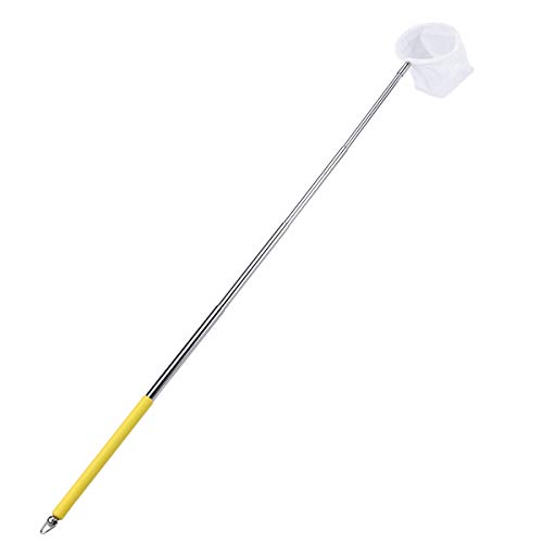 UKCOCO Retino per Acquario, Retino da Pesca Telescopica Professionale in Acciaio Inossidabile, Sicura per Tutti Gli Animali Acquatici (Giallo) - Image 3