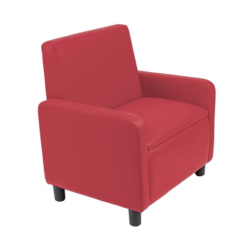 Image of FDP Kid Comfort Collective Modular Club Chair with Arms - Red