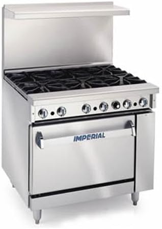 Imperial - IR-6-36 in 6-Burner Gas Range w/Standard Oven