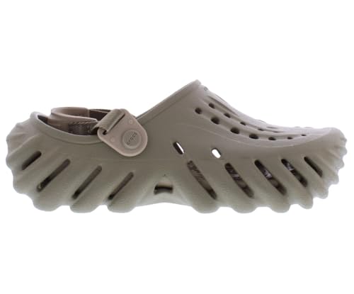 Image of Crocs Echo Clog GS Boys Shoes Size 5, Color: Brown /Khaki /Forest Brown