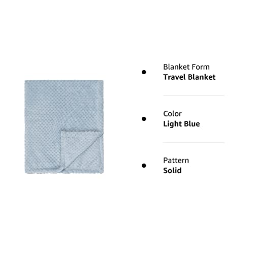 Everyday Kids Baby Fleece Blanket - 30" By 40" - Super Soft, Plush, Warm And Comfortable- Light Blue #TOP3
