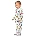 Emelivor Underwater Fish Coral White Baby Newborn Pajamas Outfits Long Sleeve Footed Pjs for Boys Girls Kids