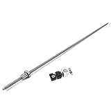 SHZOND RM1605-1500mm Antibacklash Ballscrew BF12/BK12 with Locknut and Cir-clip and 1Pcs 0.25”x0.39” Couplers