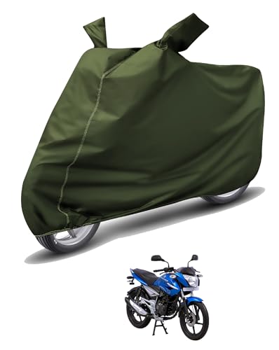 Image of Auto Hub Waterproof Bike Cover Compatible with Bajaj XCD 125 Dustproof, UV Protection Two Wheeler Bike XCD 125 Cover - Green