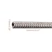 Rebower Heating Element Coil Wire Kiln Furnace Heater Wire [for Metal Casting, Heat Treating,] - AC220V 4000W / AC110V 1000W /7.4mm x 1000mm /1 Pcs