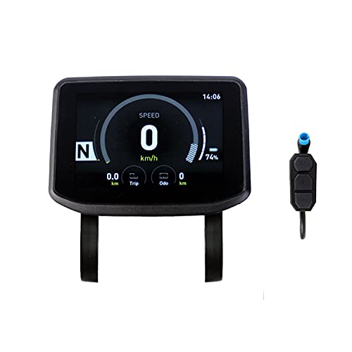 DERUIZ Ebike Display Waterproof Bicycle Computer Electric Bike LCD Display Speedometer Control Panel Odometer for Electric Bicycle E-Bike