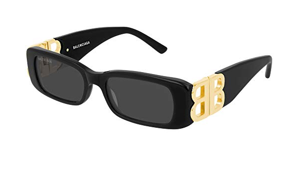 Amazon | [バレンシアガ] BB0096S 女性 サングラス BLACK/GREY 51/18
