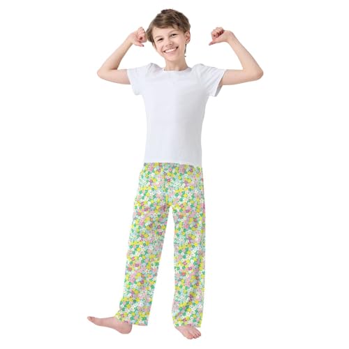 Pajama Pants Flowers Cute Little Floral PJ Bottoms Sleepwear Lounge Sleep Pant with Pockets2
