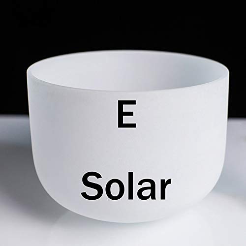 Bol sonore en cristal de quartz E Solar Chakra note de son
