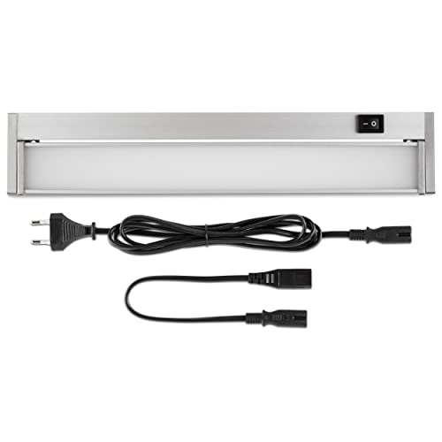 Plafonnier LED extensible 35cm 8W 600lu argenté luminaire de plafond REV