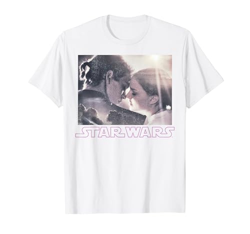 Star Wars Padme & Anakin Kiss Portrait T-Shirt, Men, White, 5X-Large