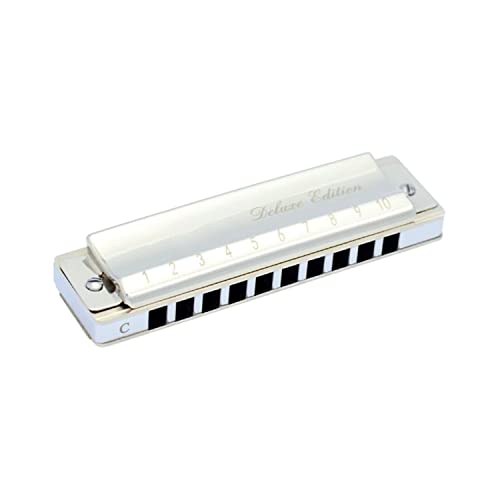 MEIeynt Harmonica Blues en C, 10 Trous Blues Harp Orgue à Bouche Harmonica Diatonique C Key avec Étui, Harmonicas pour… - Les Beatles, Paul McCartney, John Lennon, RIngo Starr, George Harrison MEIeynt Harmonica Blues en C, 10 Trous Blues Harp Orgue à Bouche Harmonica Diatonique C Key avec Étui, Harmonicas pour…