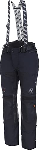 Rukka Shield-R Pantaloni tessili moto, nero/nero, 64