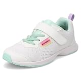[シュンソク] スニーカー キッズ 男の子 女の子 子供靴 幅広 軽量 17~25cm 3E SJJ 2280 2520 LEJ 8580 ホワイト/ミント 24.5 cm 3E