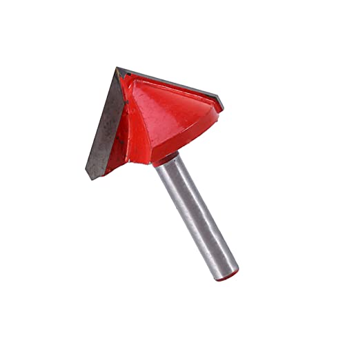 Badafaci Zweischneidiger 3D Nutfräser, Gipskartonfräser 90 Grad V Nut Fräser mit 6 mm Schaft, 8 mm–32 mm Gipskarton Fräser für Holzbearbeitung, Acryl, MDF, PVC