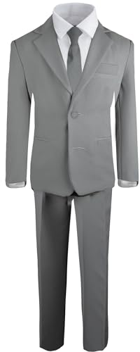 Black n Bianco Boys' Formal Black Suit with Shirt and Vest2
