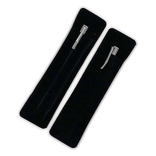 Narwhalco Set Of 2 Black Small Pens (3.35") For Pocket, Wallet, Planner, Purse Or Passport #TOP5