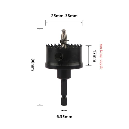 Broca sierra de corona 30 mm bimetal M42 miniatura 4