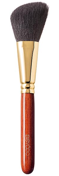 BISYODO Long Series Highlight Cheek Brush - Angled Type, Brown