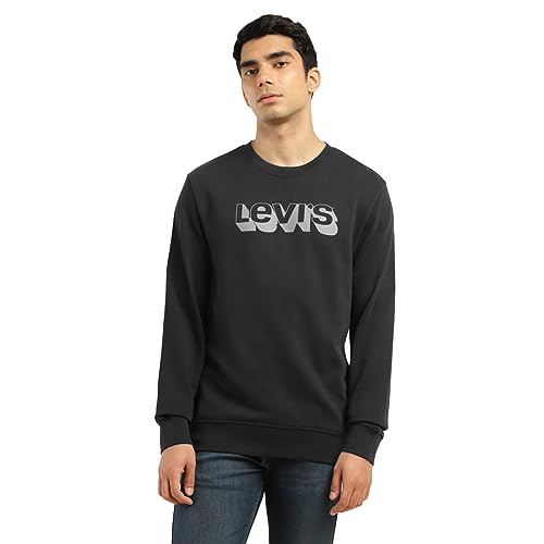 Image of Levi's Men's Cotton Regular Fit Logo Crew Neck Sweatshirt