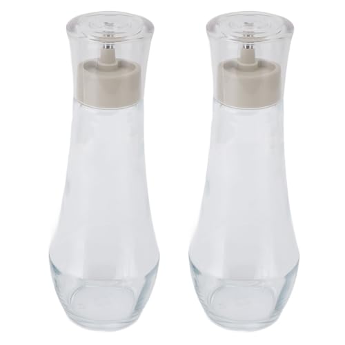 Eminchu Dispenser per Collutorio 2 Pezzi, Decanter per Collutorio Ricaricabili Multifunzionali in Vetro, Dispenser per con Design per il Bagno, Ideale per l'uso in Bagno (260 ml)