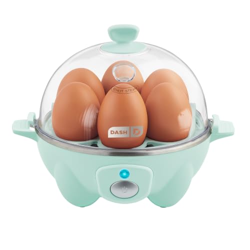 Dash Rapid Egg Cooker, 7 Eggs, Hard Boiled, Poached & Omelettes, Aqua