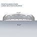 Front Bumper Lower Skid Plate Valance Molding Compatible with Audi Q7 2016-2019 4M0807733DKA8, 4M0-807-733-D-KA8, 4M0-807-733-DKA8, 4M0807733D KA8 Silver