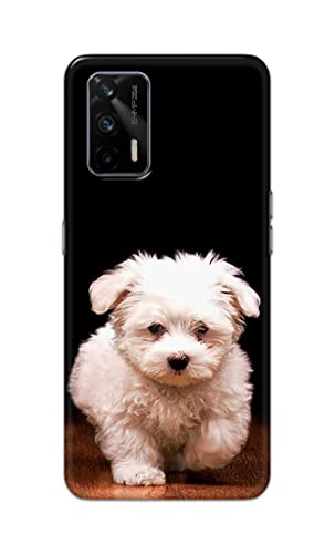 Image of PRINTFIDAA� Printed Hard Back Cover Case for Realme GT 5G Back Cover (Puppy Dog) -2808