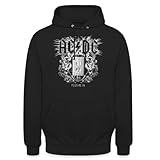 Spreadshirt AC/DC Logo avec Prise De Courant Plug Me in Sweat À Capuche Unisexe, XL, Noir