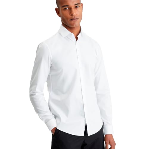 Calvin Klein Twill Easy Care Slim Fit Long Sleeve Shirt 40