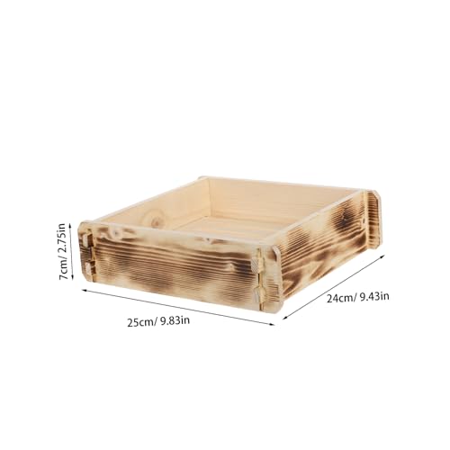 Bandeja japonesa rectangular de madera para sushi miniatura 2
