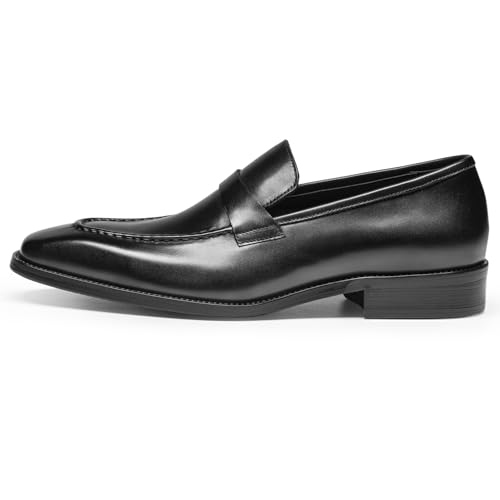 Men's Loafers & Slip-Ons - Full-Grain Leather Penny Loafers Dress Shoes with Casua,Driving3