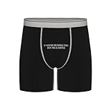ZEKECE If you're reading this, buy me a coffee Men's Boxer Briefs, Moisture-Wicking Underwear, No-Ride-up for Men,Medium