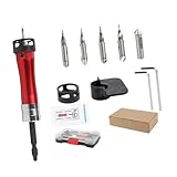 Dualoai Senkerbohrer Set Holz Metall PP Effizient Austauschbarer Bit Aluminiumlegierung HSS mit Tiefenstop für Schreinerhandwerk Reparaturdienst Innenausstatt, mit 2 Schraubenschlüssel