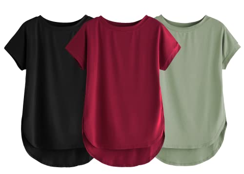 Image of Fabricorn Stylish Plain Up and Down Cotton Tshirt for Women