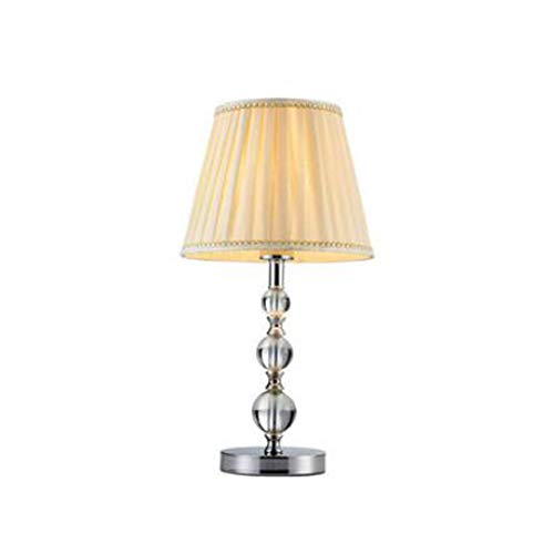 Preisvergleich Produktbild Schreibtischlampen Nachttischlampen Tischleuchte Europäischer Kristall Kreative Einfachheit Augenschutz Modernes Schlafzimmer Bedside Art Deco [Energieklasse A ++] ZHML (Color : Crystal)
