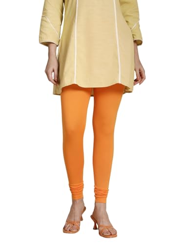 Image of TWIN BIRDS Tailored Cut and Classic Fit Super Stretchable Elastane Fabric Churidar Leggings for Women