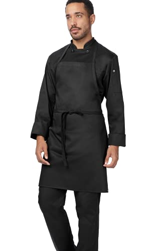 Chef Works REAPK-BLK-0 Unisex Sustainable Bib Apron thumb #2