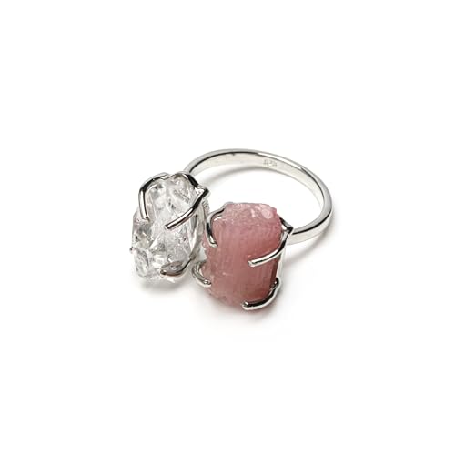 Bague Herkimer faite main cadeau idéal unisexe en argent sterling